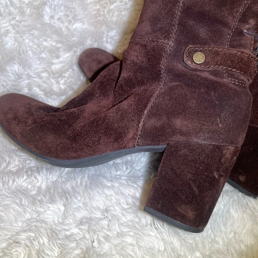 Franco sarto women’s Brown Suede Knee-High Boots size 10